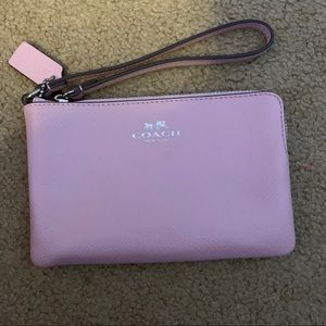 Baby Pink Coach Wristlet